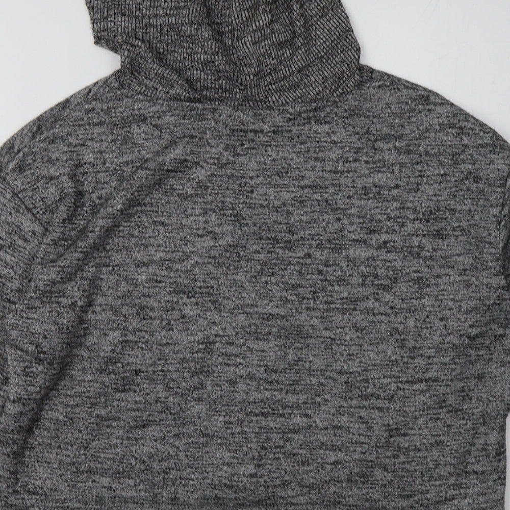 Primark Womens Grey Polyester Pullover Hoodie Size M Pullover