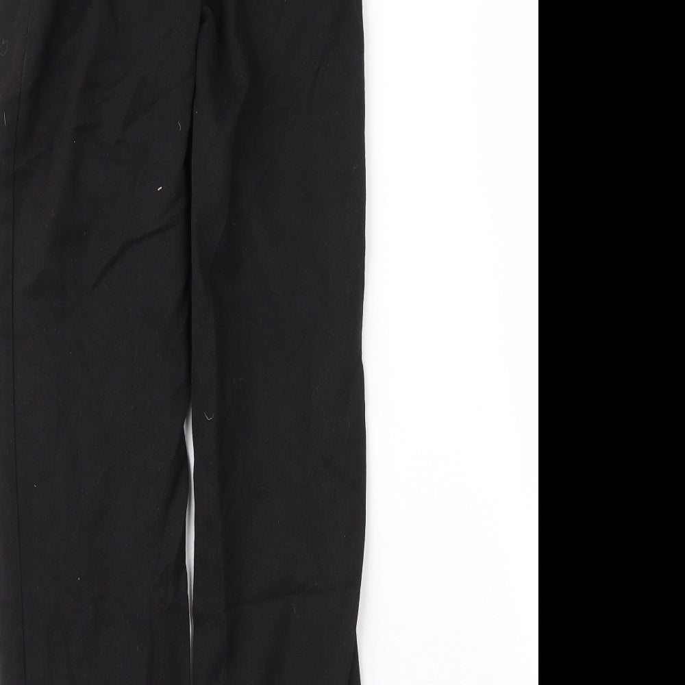 George Boys Black Viscose Capri Trousers Size 9 Months L24 in Regular Zip