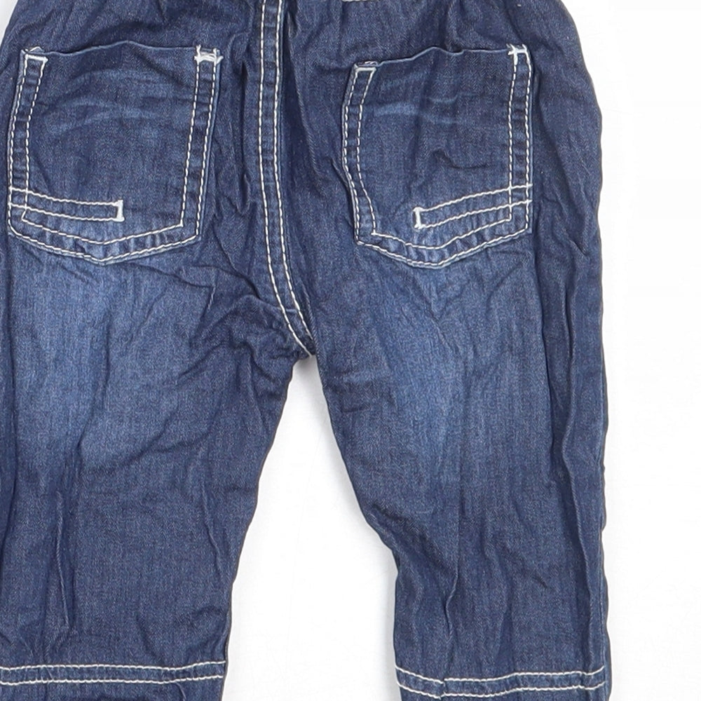George Boys Blue Cotton Capri Jeans Size 3-6 Months