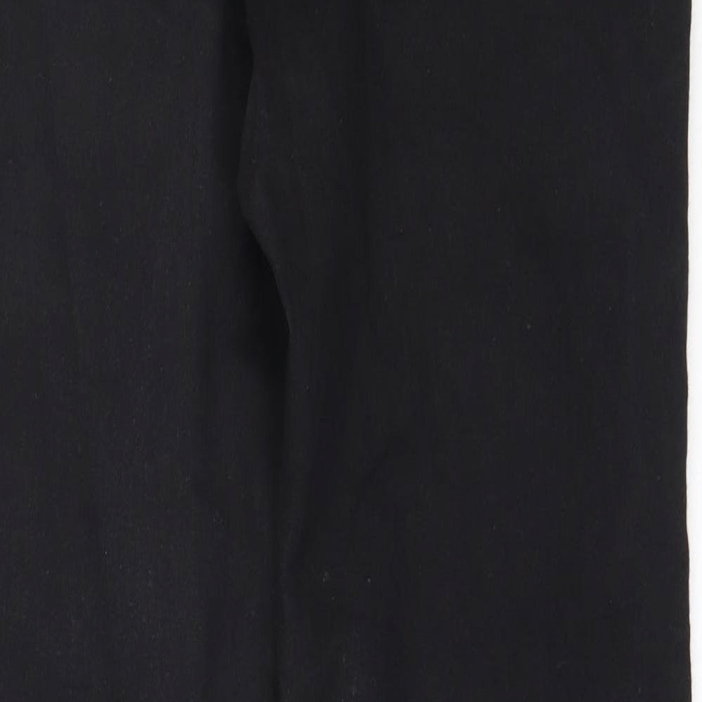 Peacocks Womens Black Cotton Skinny Jeans Size 12 L28 in Regular