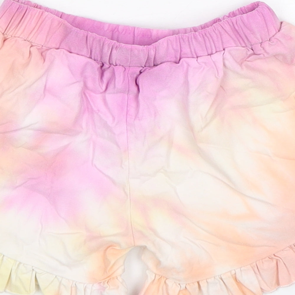 Shein Girls Multicoloured Viscose Sweat Shorts Size 7 Years Regular