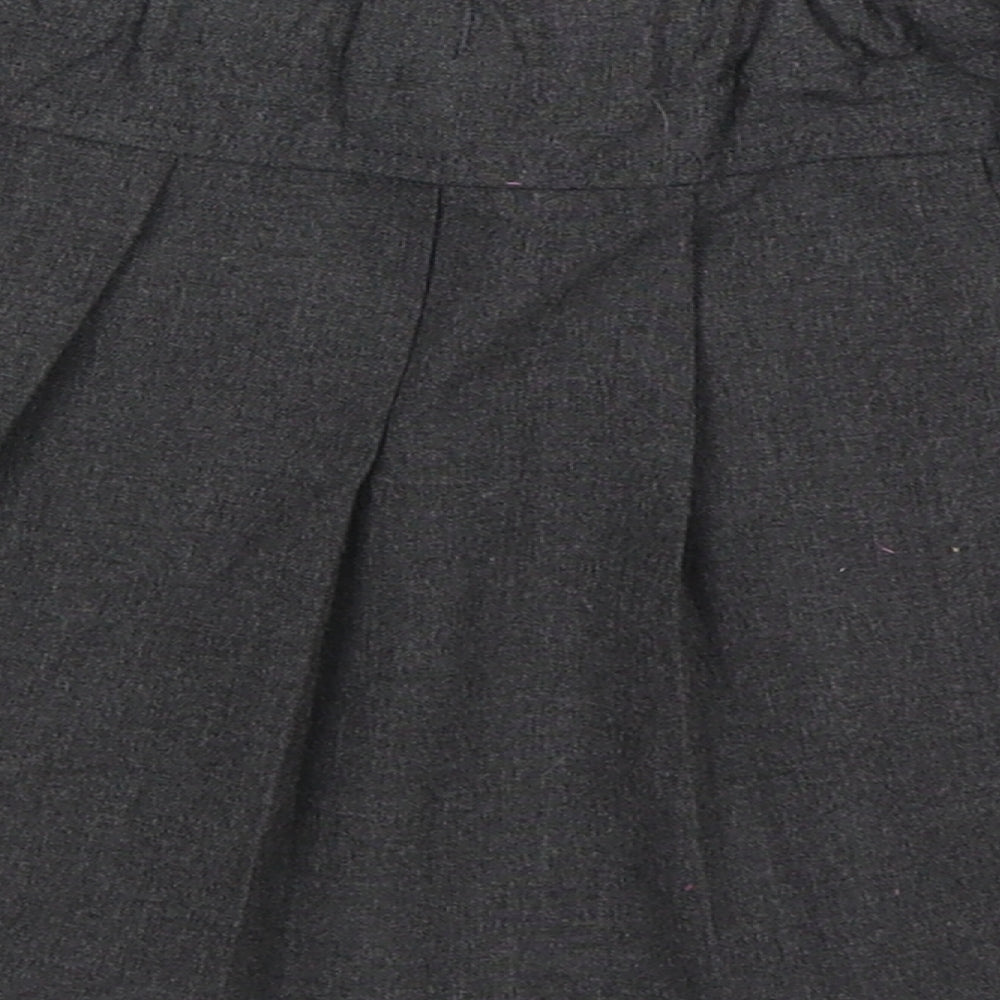 TU Girls Grey Polyester Pleated Skirt Size 4 Years Regular