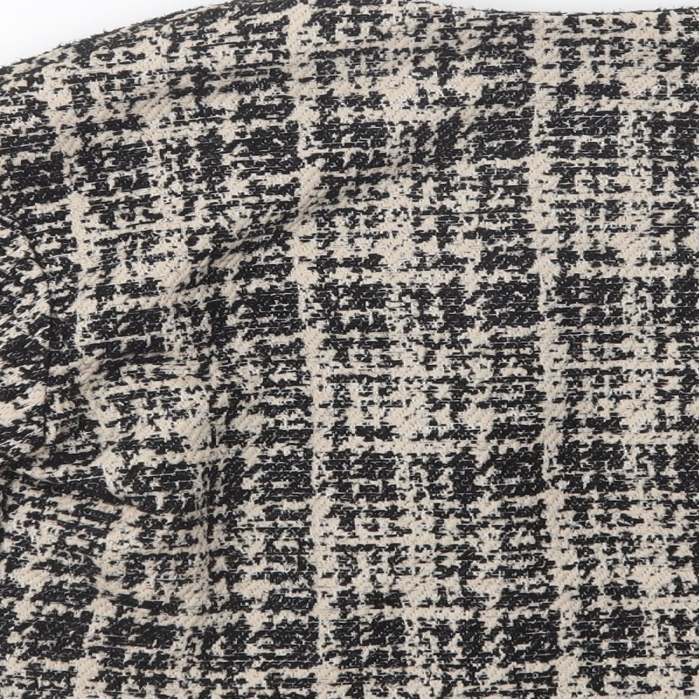 TU Womens Beige Check Jacket Blazer Size 10
