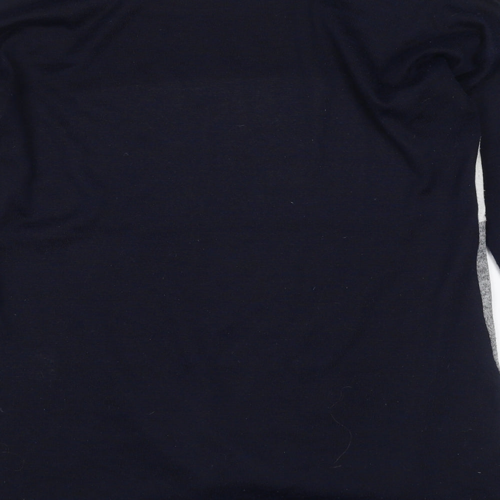 Oasis Womens Blue Round Neck Polyester Pullover Jumper Size XS