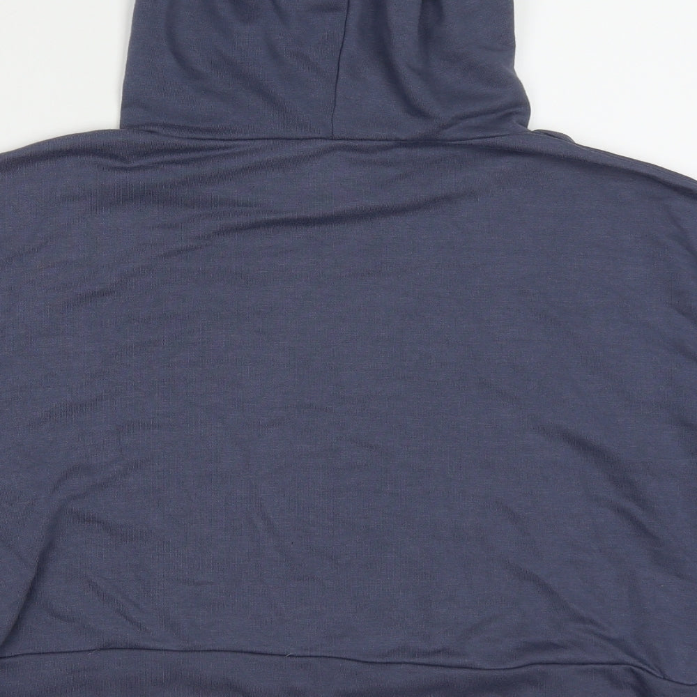 Jeff & Co Womens Blue Polyester Pullover Hoodie Size 12 Pullover
