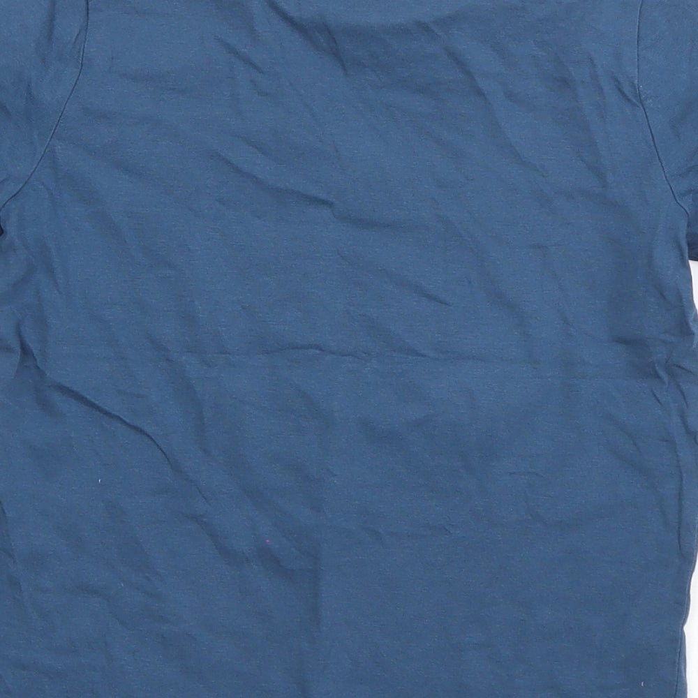 TU Boys Blue Cotton Basic T-Shirt Size 7 Years Round Neck Pullover - Sk8