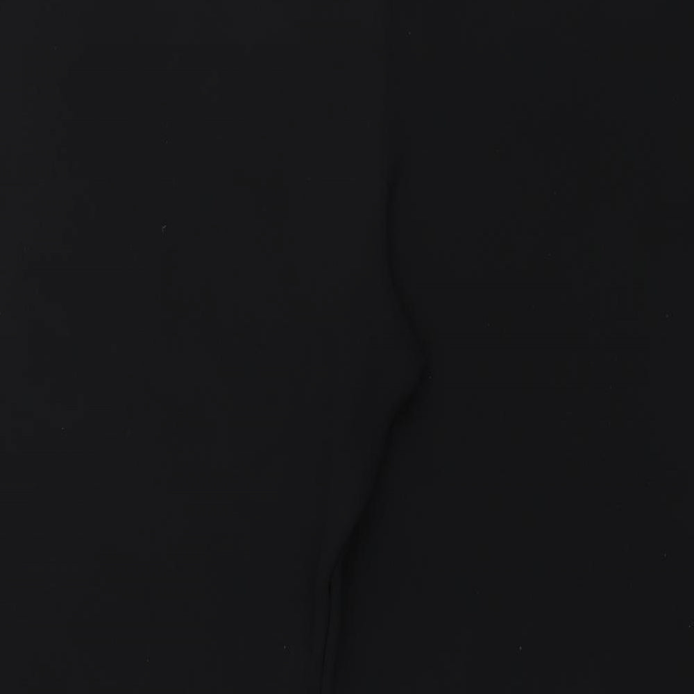 Debenhams Womens Black Polyester Windbreaker Trousers Size 38 in L28 in Regular Zip