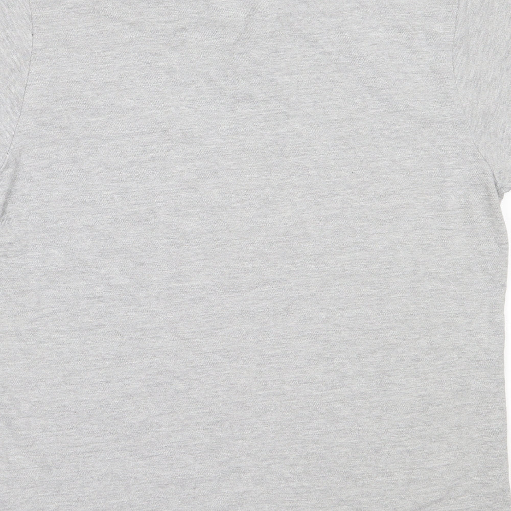 Primark Mens Grey Cotton Polo Size L Collared