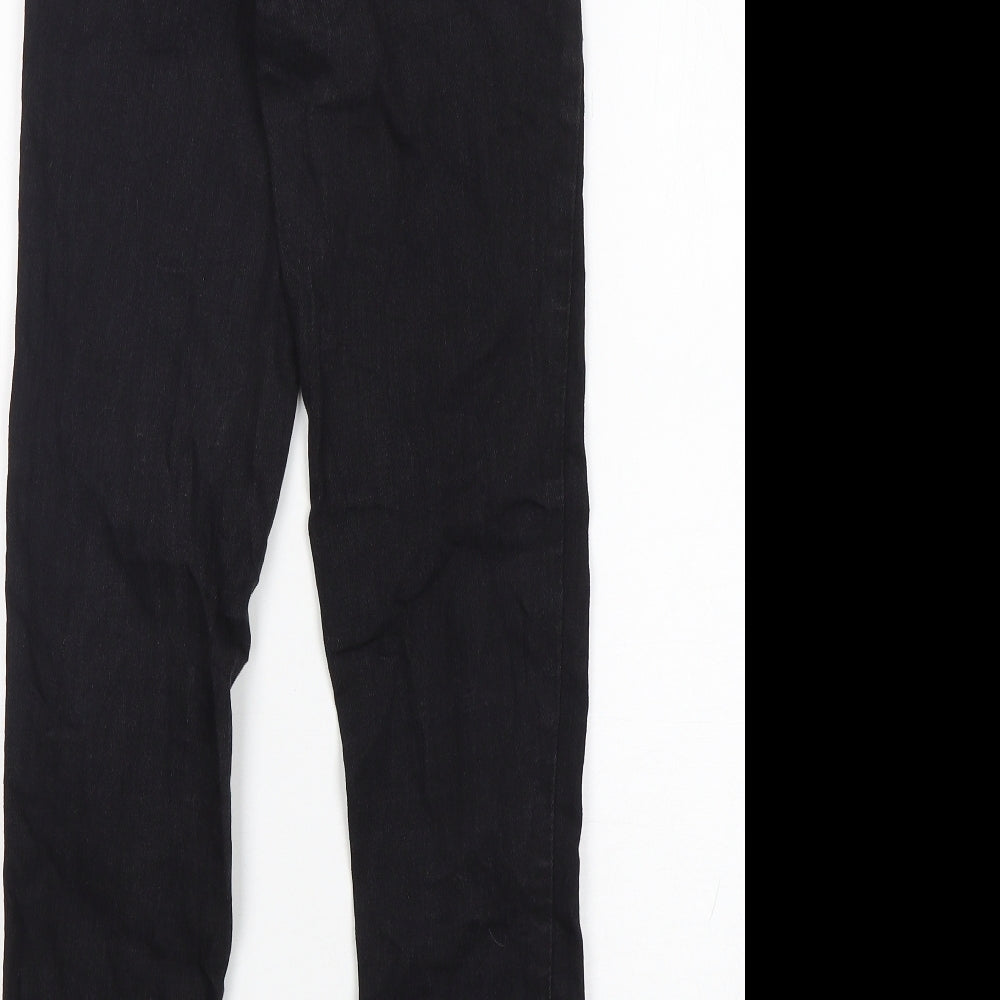 PRETTYLITTLETHING Womens Black Cotton Skinny Jeans Size 6 L27 in Regular
