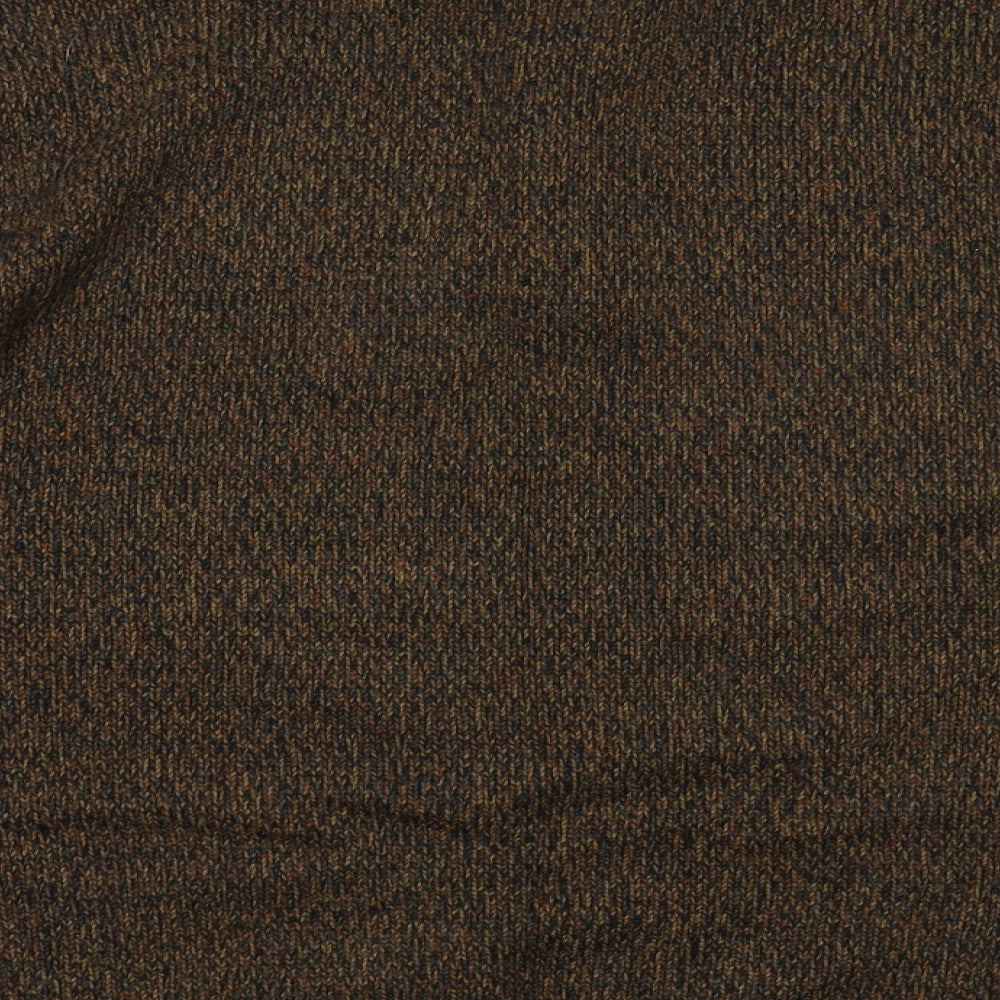 George Mens Brown Acrylic Pullover Sweatshirt Size XL