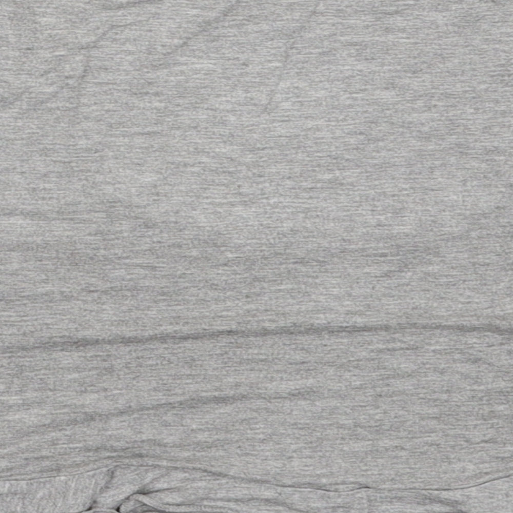 Missguided Womens Grey Viscose Cropped Tank Size 6 Scoop Neck