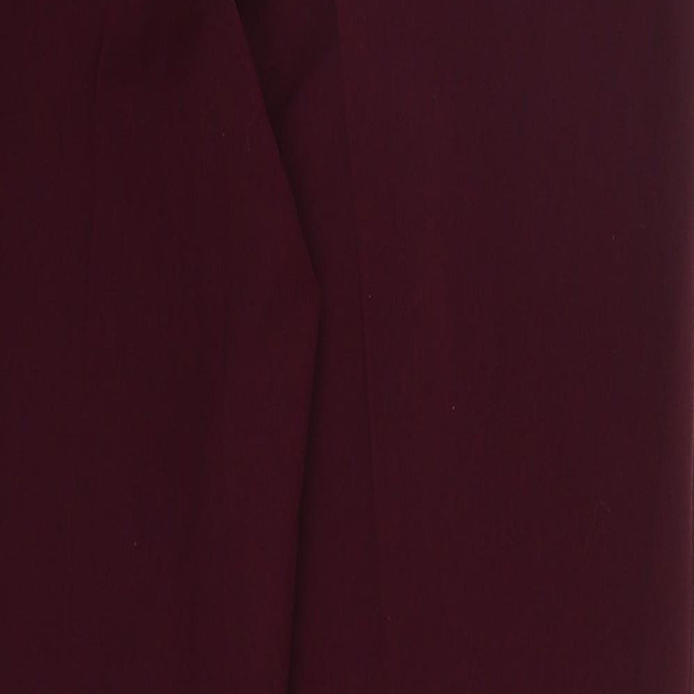 AristA Womens Purple Polyester Trousers Size 12 L27 in Regular