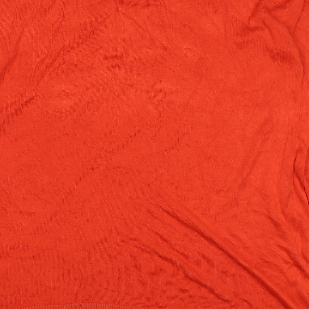 Atmosphere Womens Red Round Neck Viscose Pullover Jumper Size 18