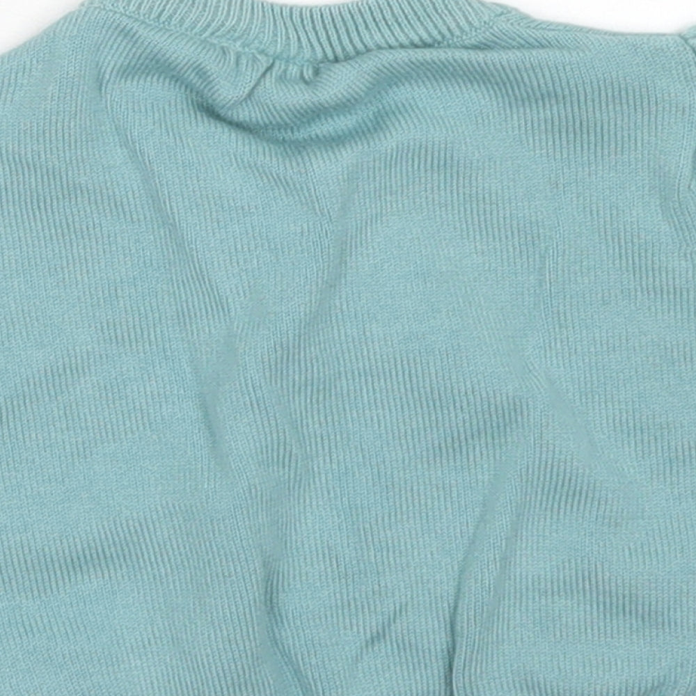Cherokee Blue Cotton Cardigan Jumper Size 12-18 Months Button