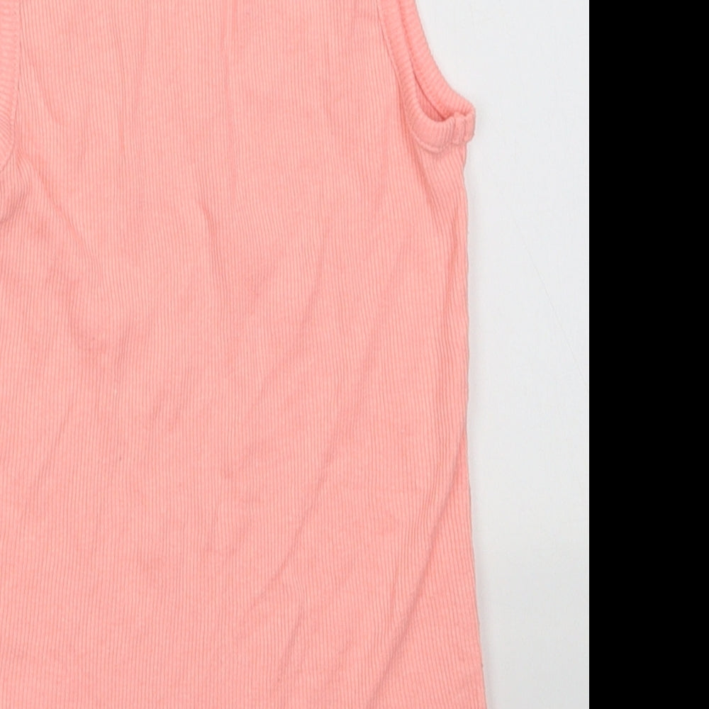 George Girls Pink Cotton Basic Tank Size 8-9 Years Crew Neck Pullover