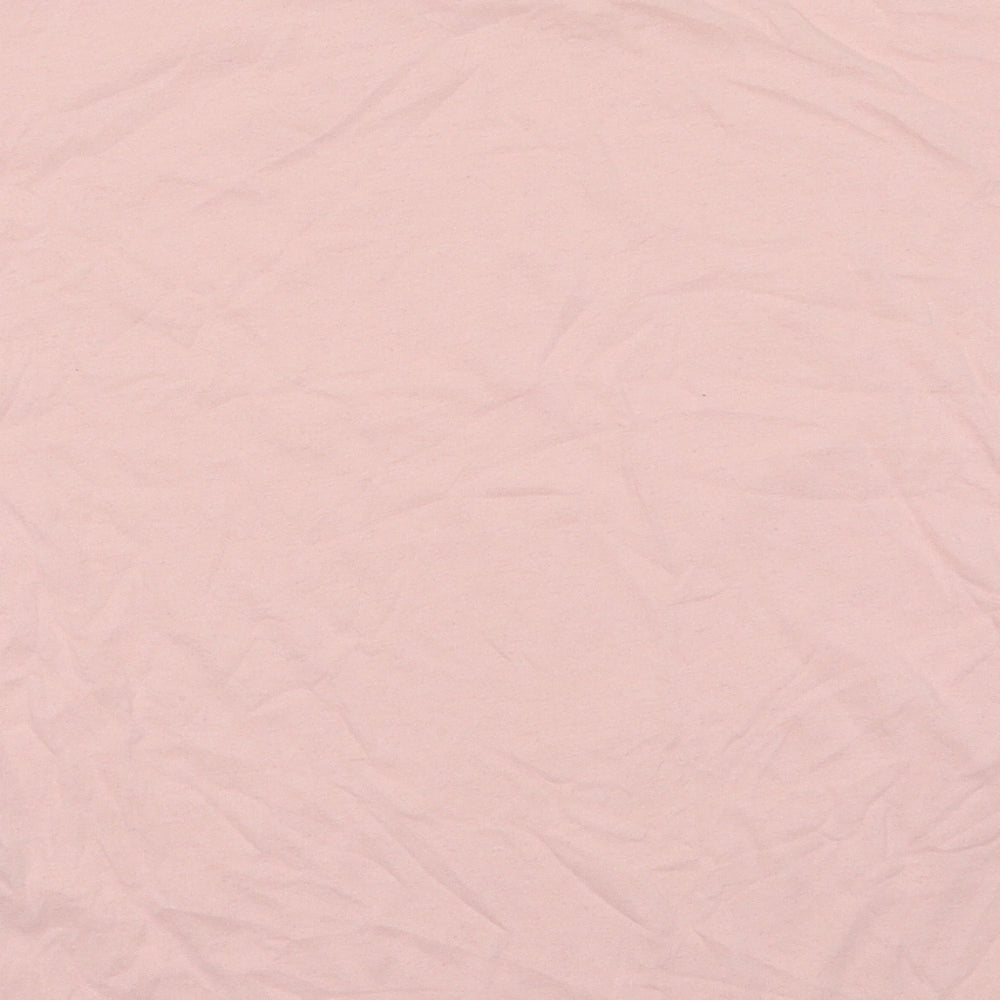 Jetty Womens Pink Polyester Basic T-Shirt Size S Crew Neck