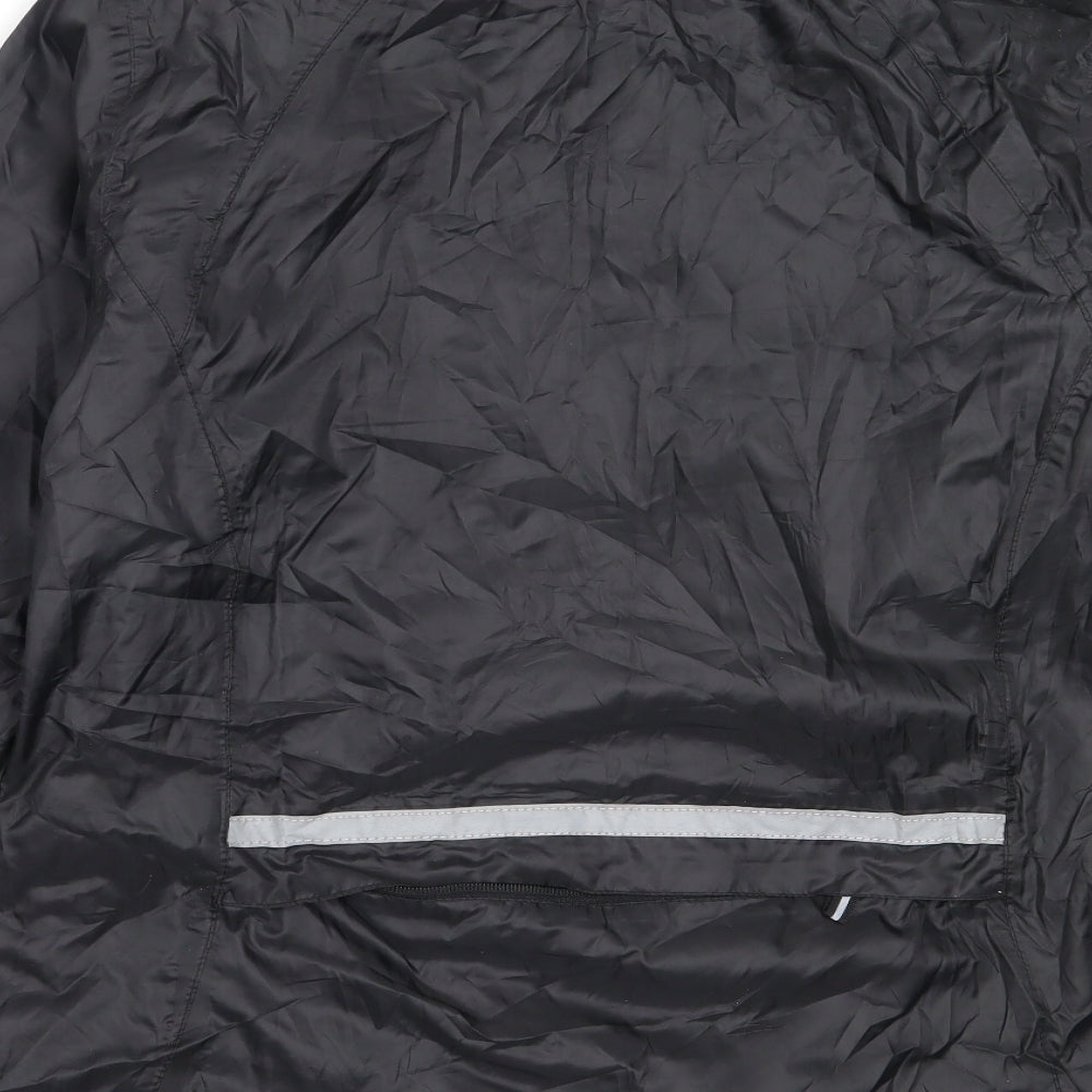 Crivit Womens Black Windbreaker Coat Size M
