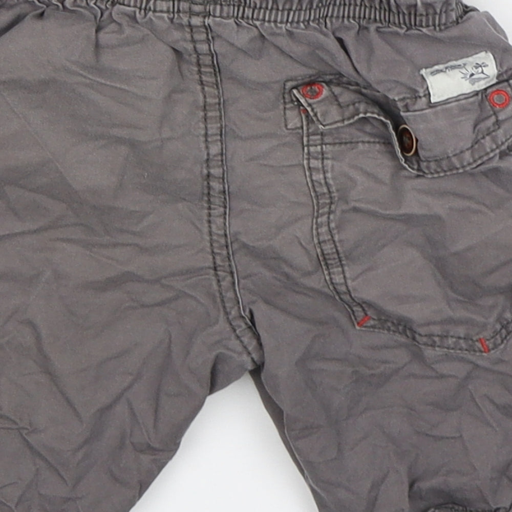NEXT Boys Grey Cotton Chino Shorts Size 5 Years Regular