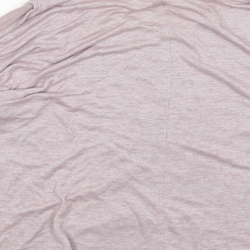 Belle Vere Womens Pink Ramie Basic T-Shirt Size L Round Neck