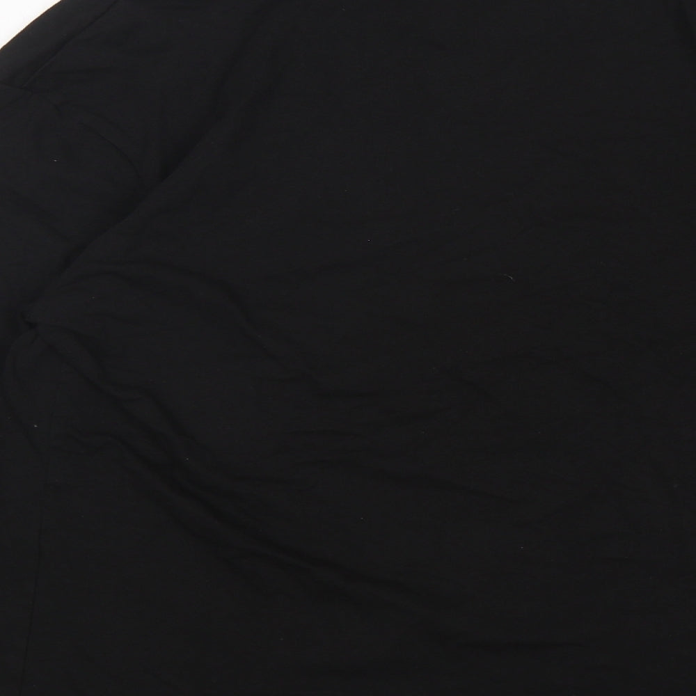 Collusion Boys Black Cotton Basic T-Shirt Size S Round Neck