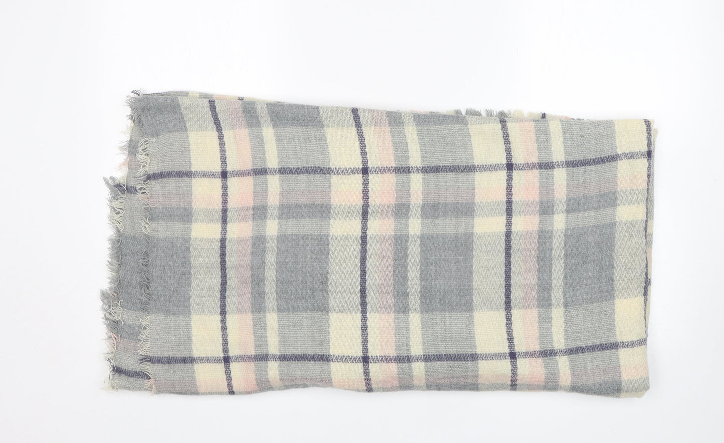 Zenelk Womens Multicoloured Plaid Acrylic Shawl/Wrap