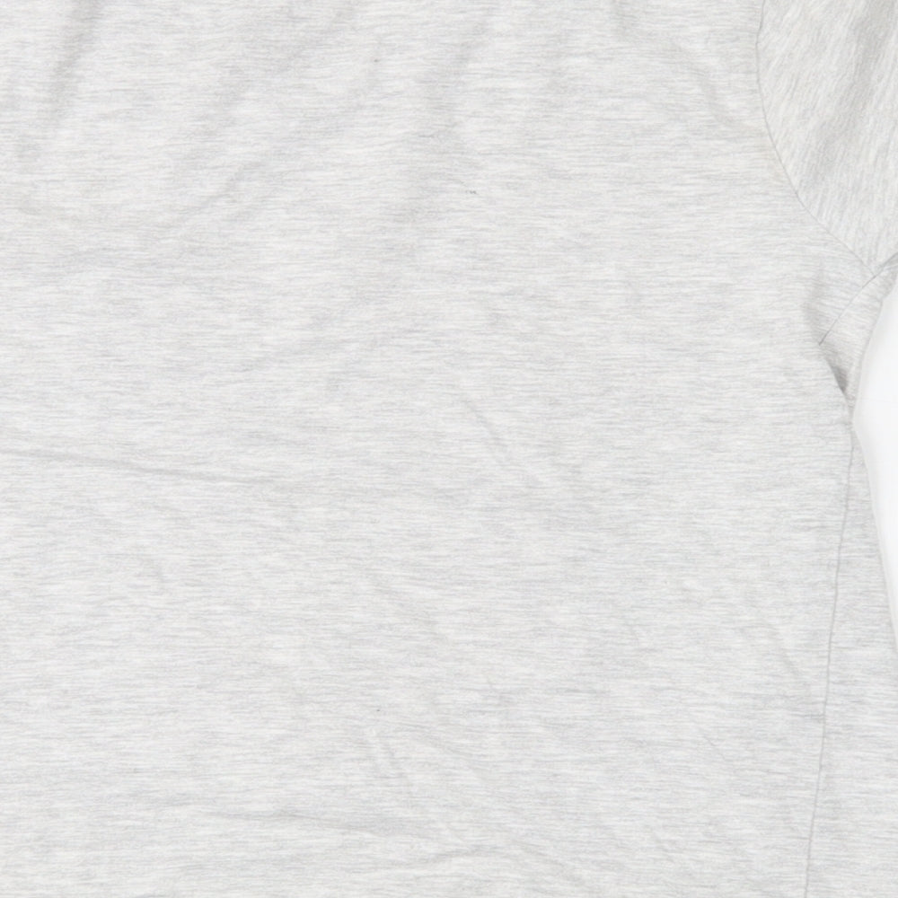L.F.C. Boys Grey Cotton Basic T-Shirt Size 8-9 Years Crew Neck - Liverpool FC