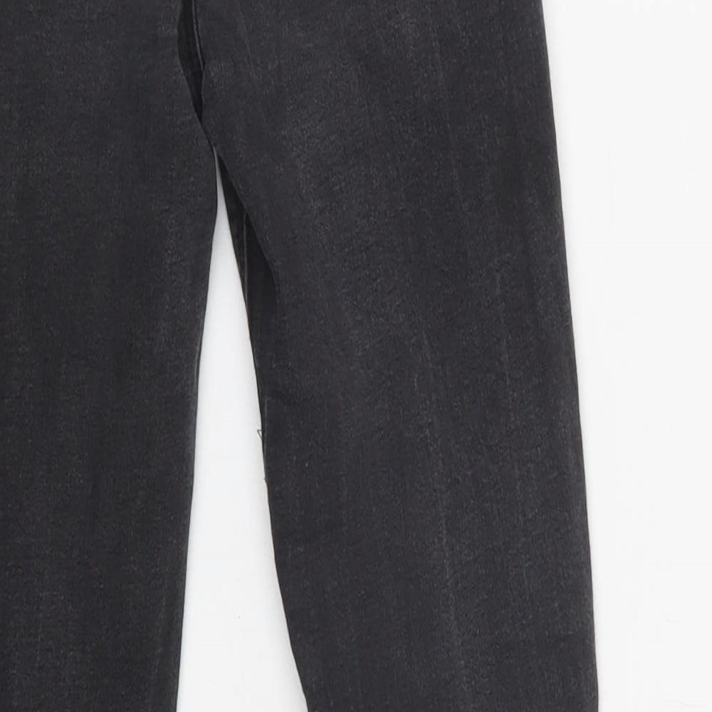 Primark Girls Black Cotton Skinny Jeans Size 10-11 Years Regular Button