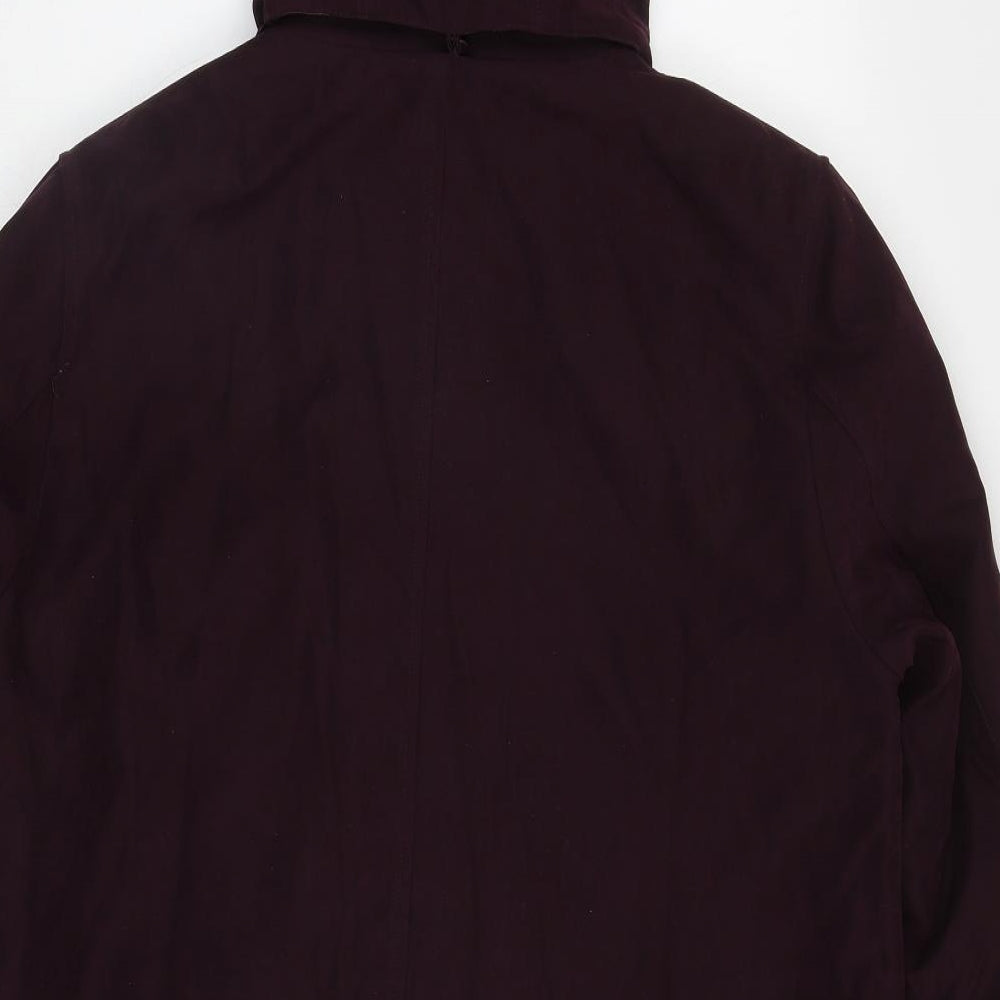 BHS Womens Purple Jacket Coat Size 12 Zip