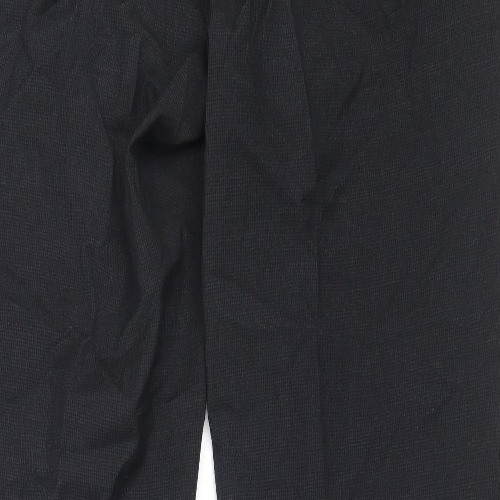 Dimensions Mens Black Polyester Trousers Size 34 in L31 in Regular