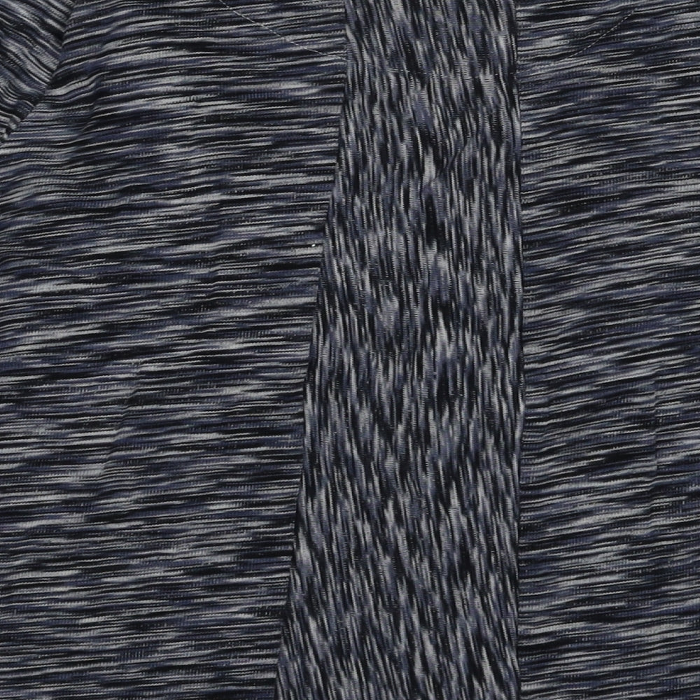 EWM Womens Blue Striped Coir Pullover Sweatshirt Size S Tie