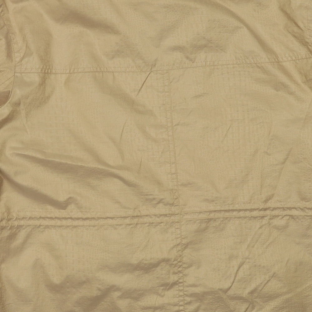 Preworn Womens Gold Jacket Size 14 Zip