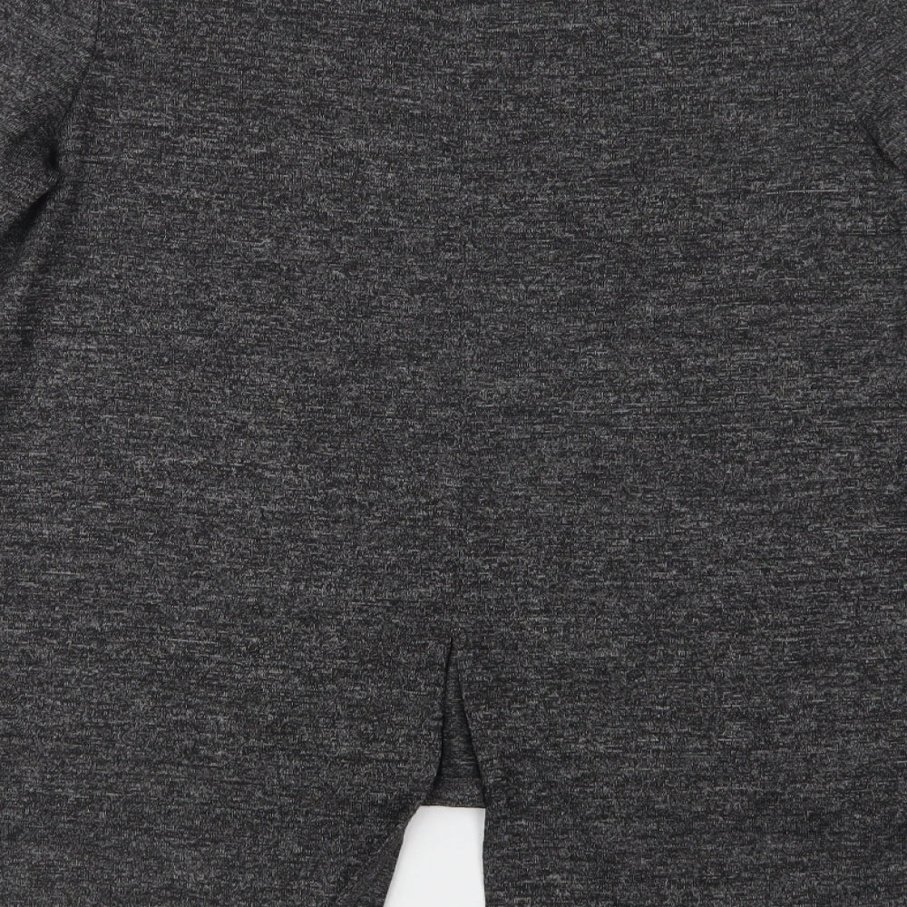Primark Womens Grey Polyester Basic Blouse Size L Crew Neck