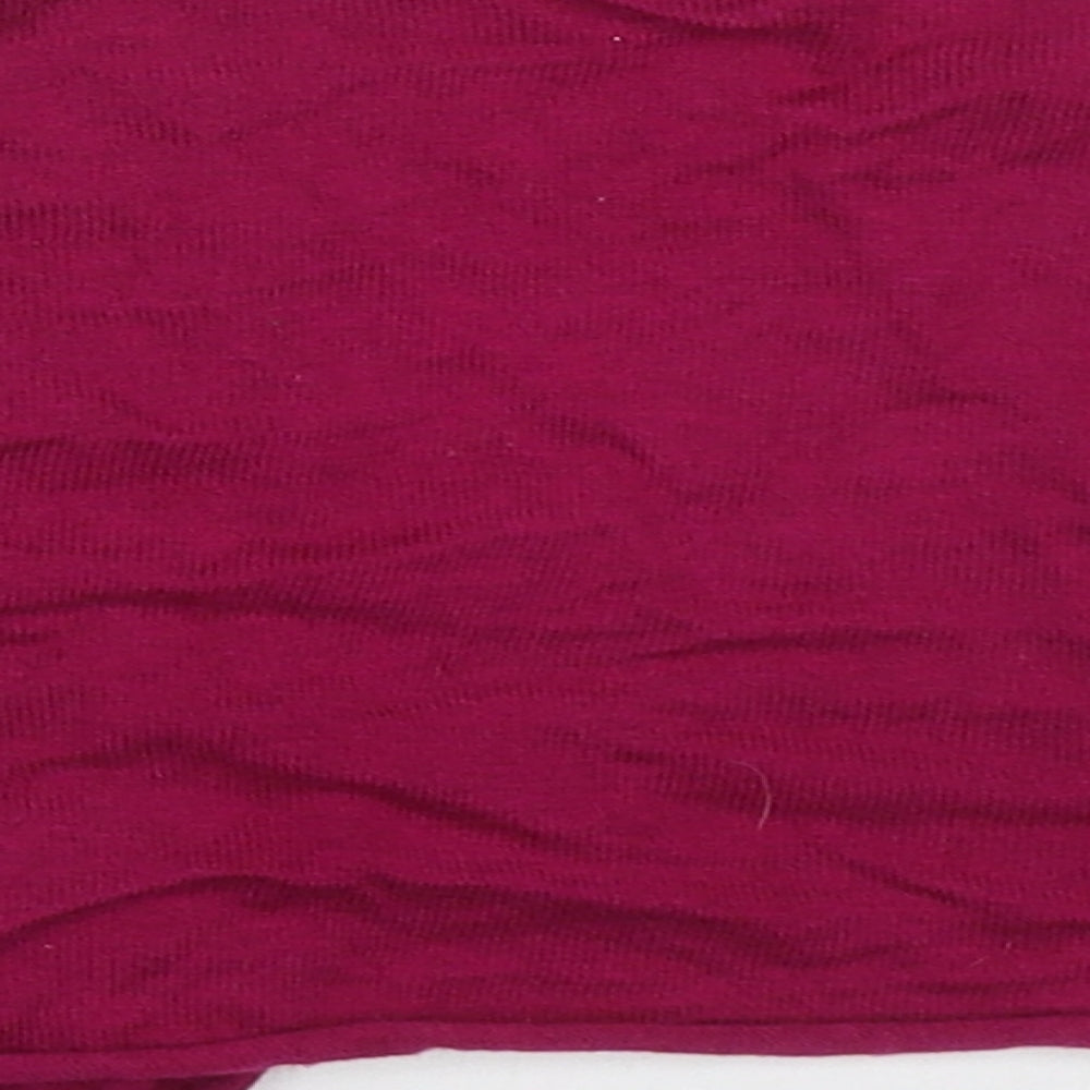 NEXT Girls Pink V-Neck Cotton Cardigan Jumper Size 12 Years