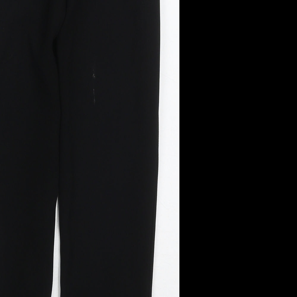 Nutmeg Girls Black Polyester Dress Pants Trousers Size 6-7 Years Regular