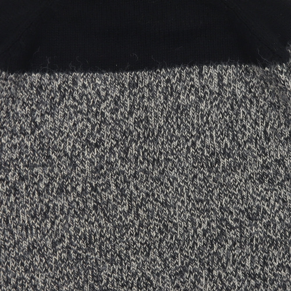 River Island Womens Grey Round Neck Acrylic Pullover Jumper Size 6