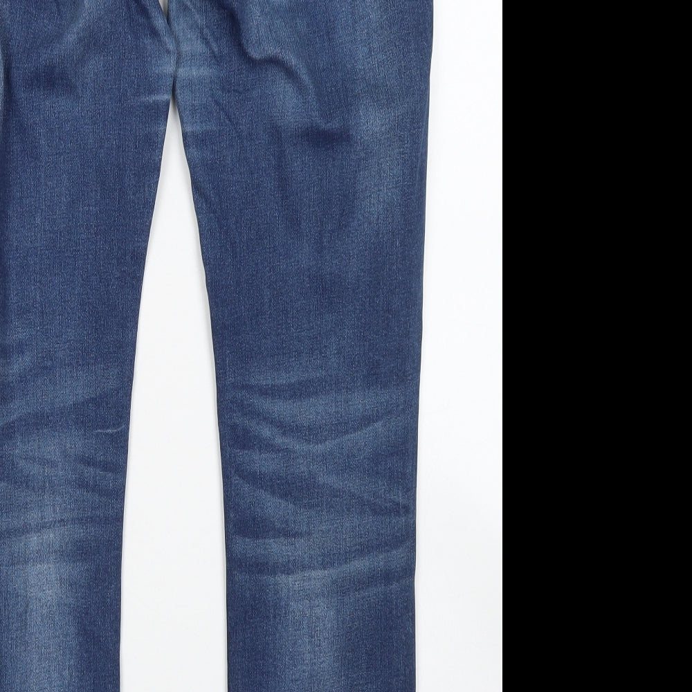 Diverse Womens Blue Cotton Skinny Jeans Size 32 in L28 in Regular Button