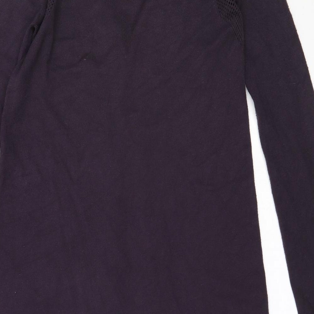 TWINSET Womens Purple V-Neck Viscose Cardigan Jumper Size M