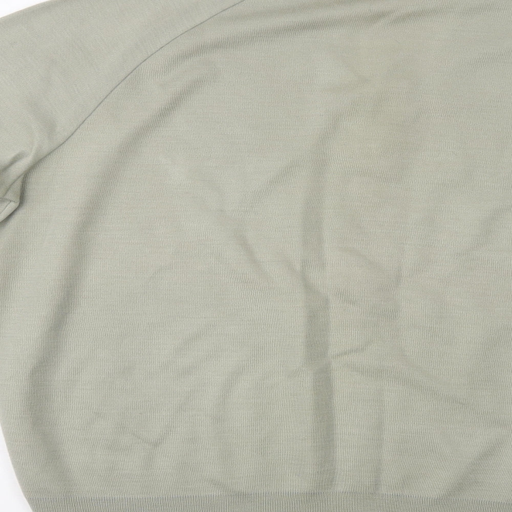 House of Fraser Mens Green V-Neck Acrylic Pullover Jumper Size L