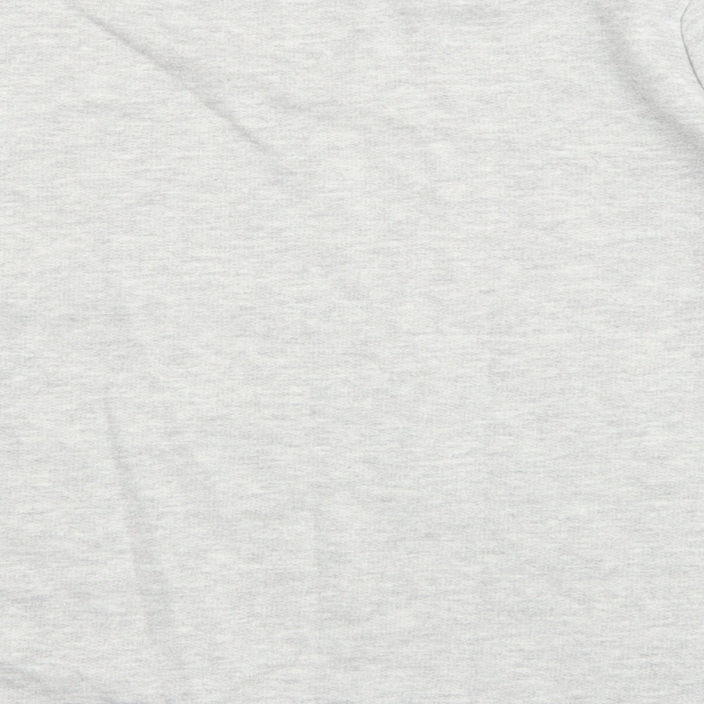 Original Essentials Womens Grey Geometric Cotton Pullover Sweatshirt Size 8 Pullover