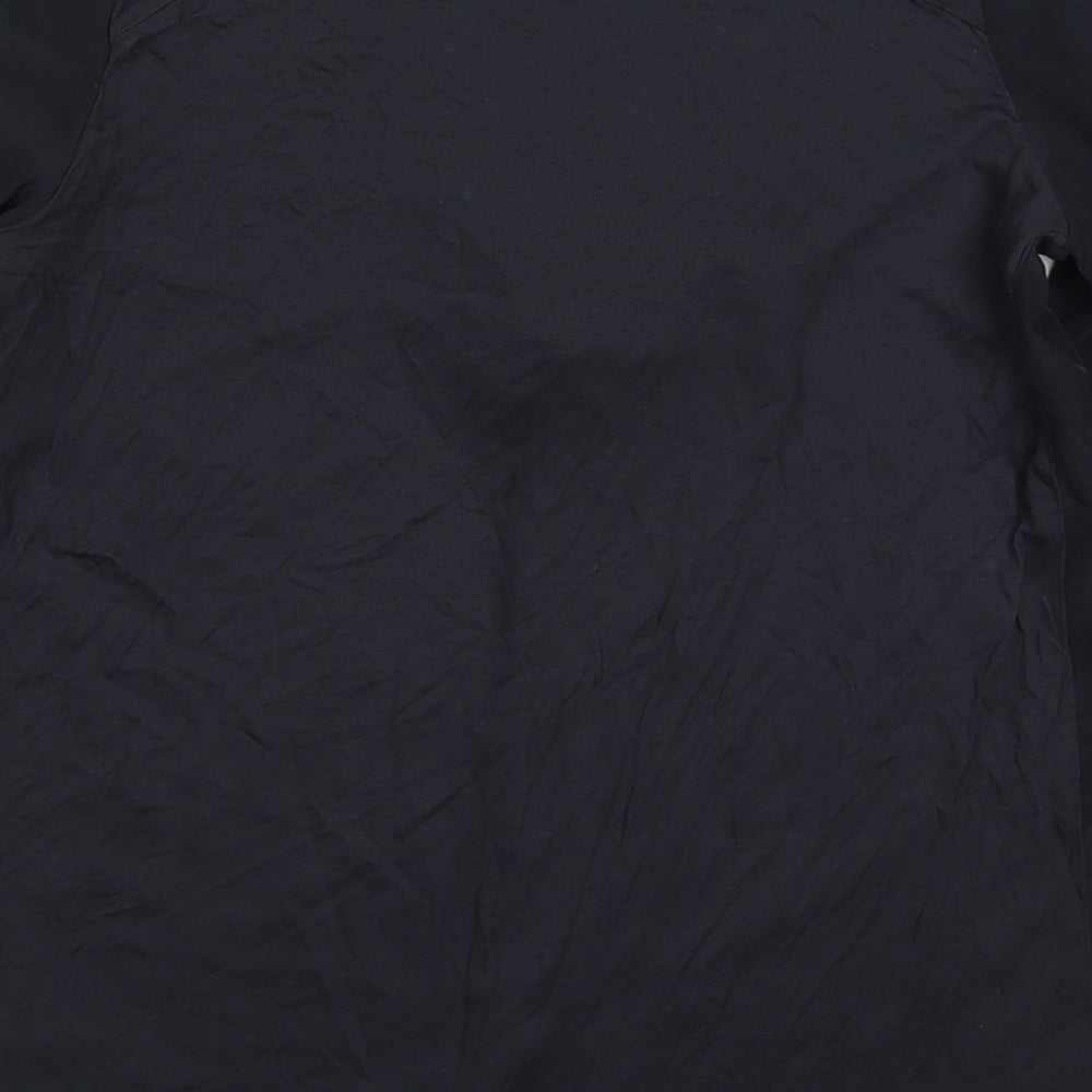 NEXT Womens Grey Polyester Basic Blouse Size 6 Round Neck