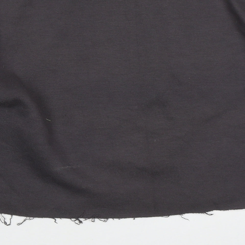 Primark Womens Grey Cotton Pullover Sweatshirt Size 6 Pullover - Cali Distressed