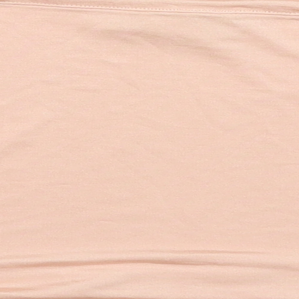 Oasis Womens Pink Polyester Cropped Tank Size M Round Neck