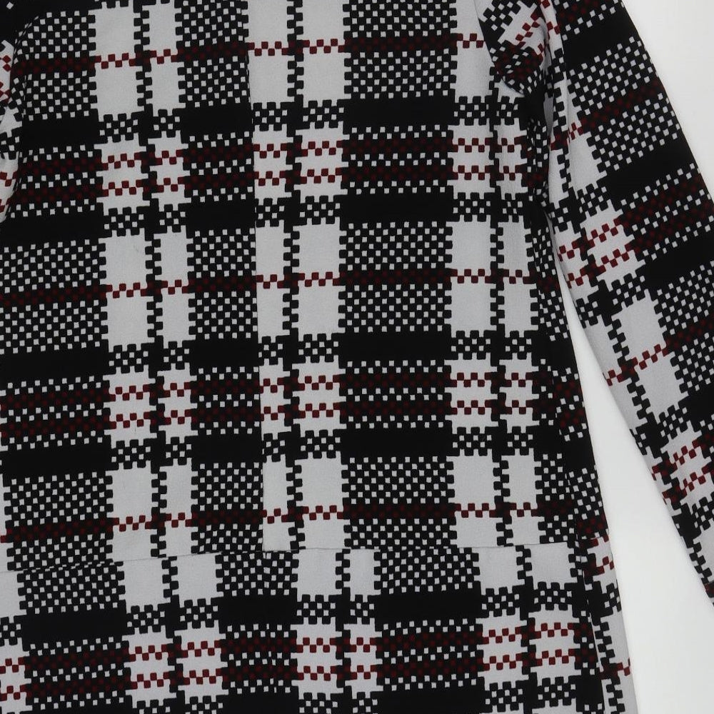 Atmosphere Womens Multicoloured Check Polyester Shift Size 14 Round Neck Pullover