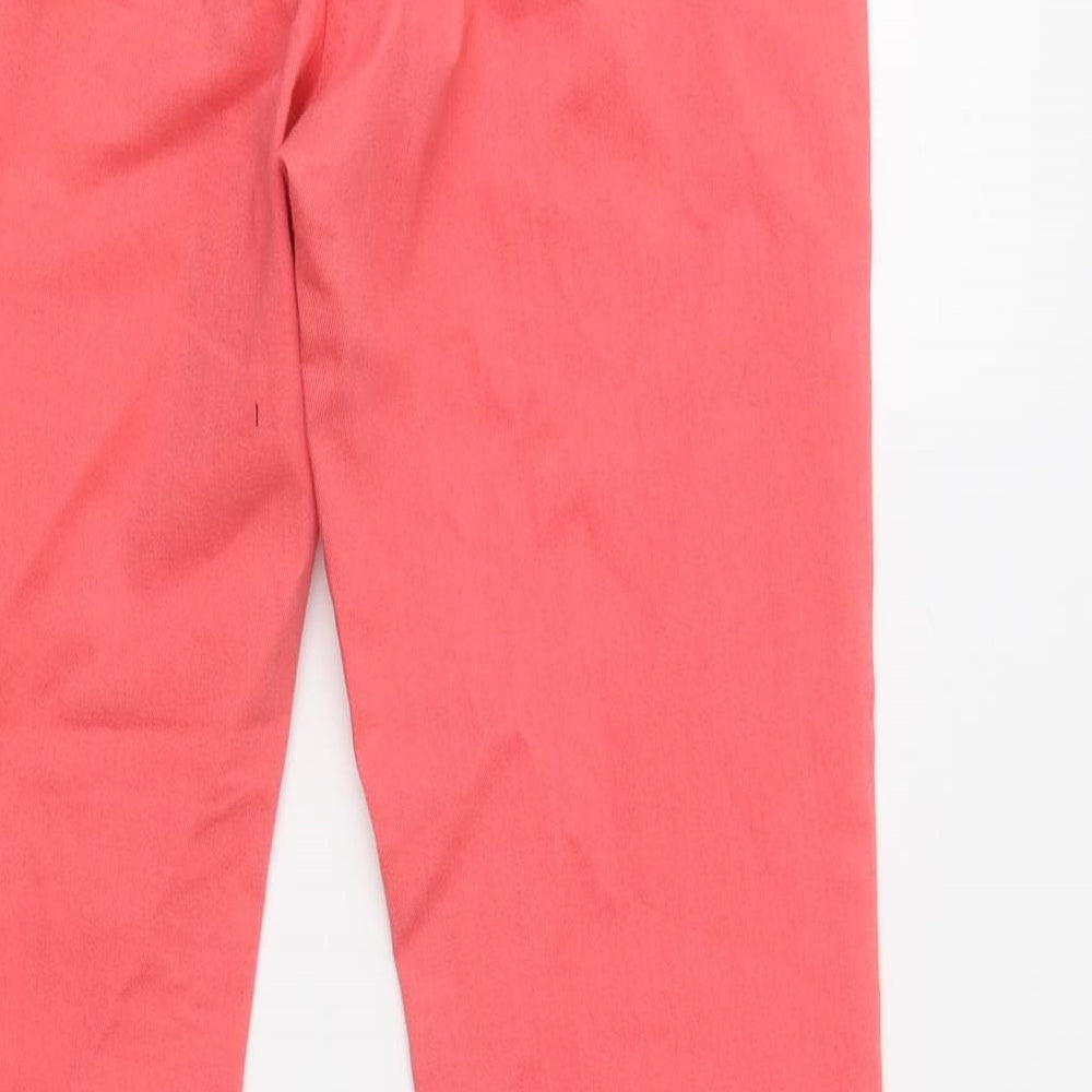 BHS Womens Pink Cotton Skinny Jeans Size 12 L31 in Regular Button
