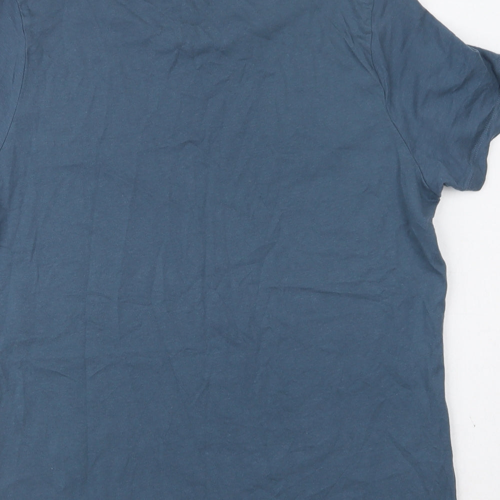 Very Womens Green Cotton Basic T-Shirt Size 12 Crew Neck