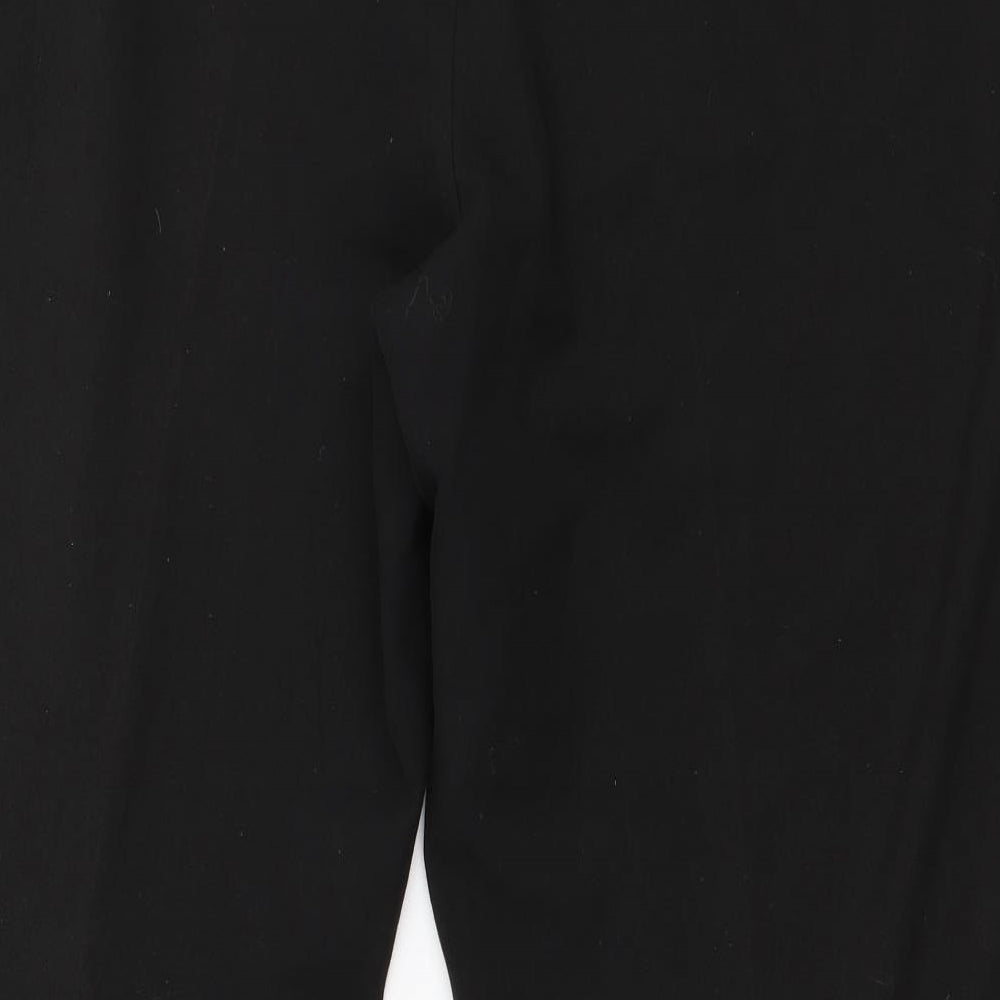Bonmarché Womens Black Polyester Trousers Size 22 L27 in Regular