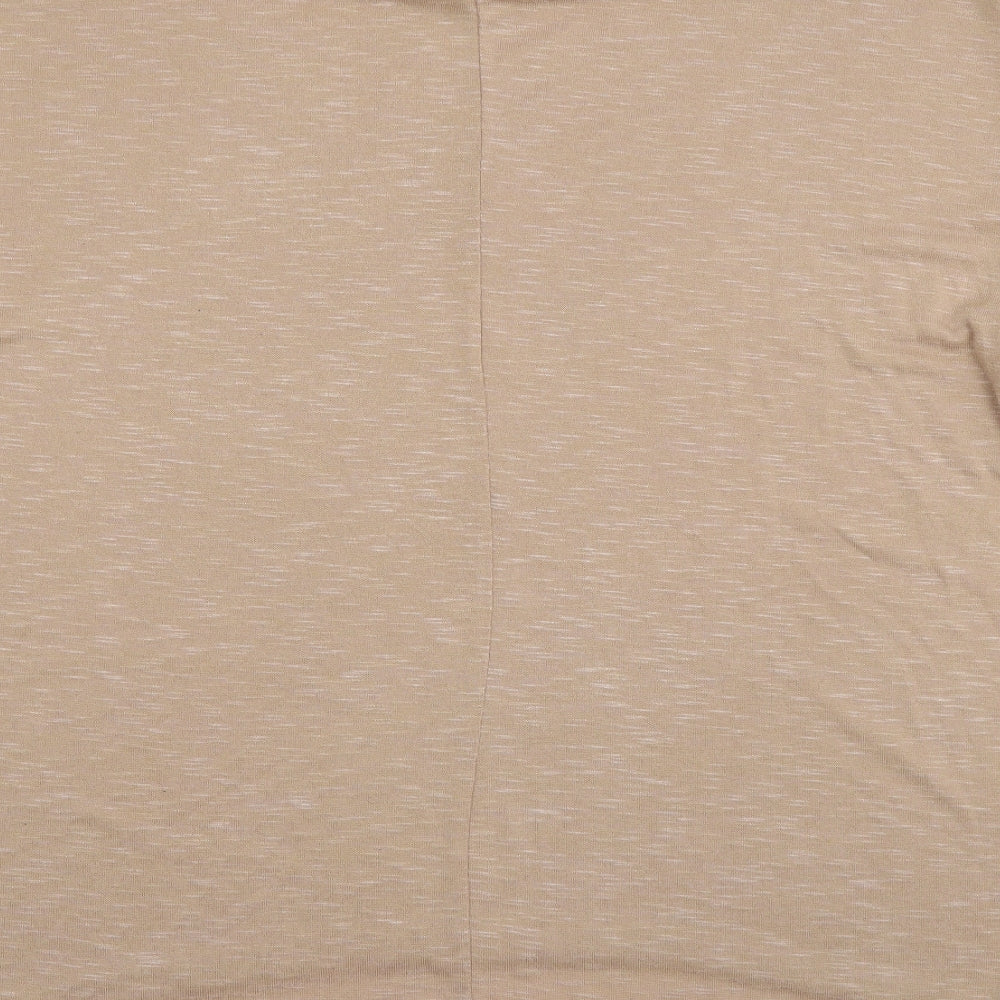 New Look Womens Brown Round Neck Viscose Pullover Jumper Size L