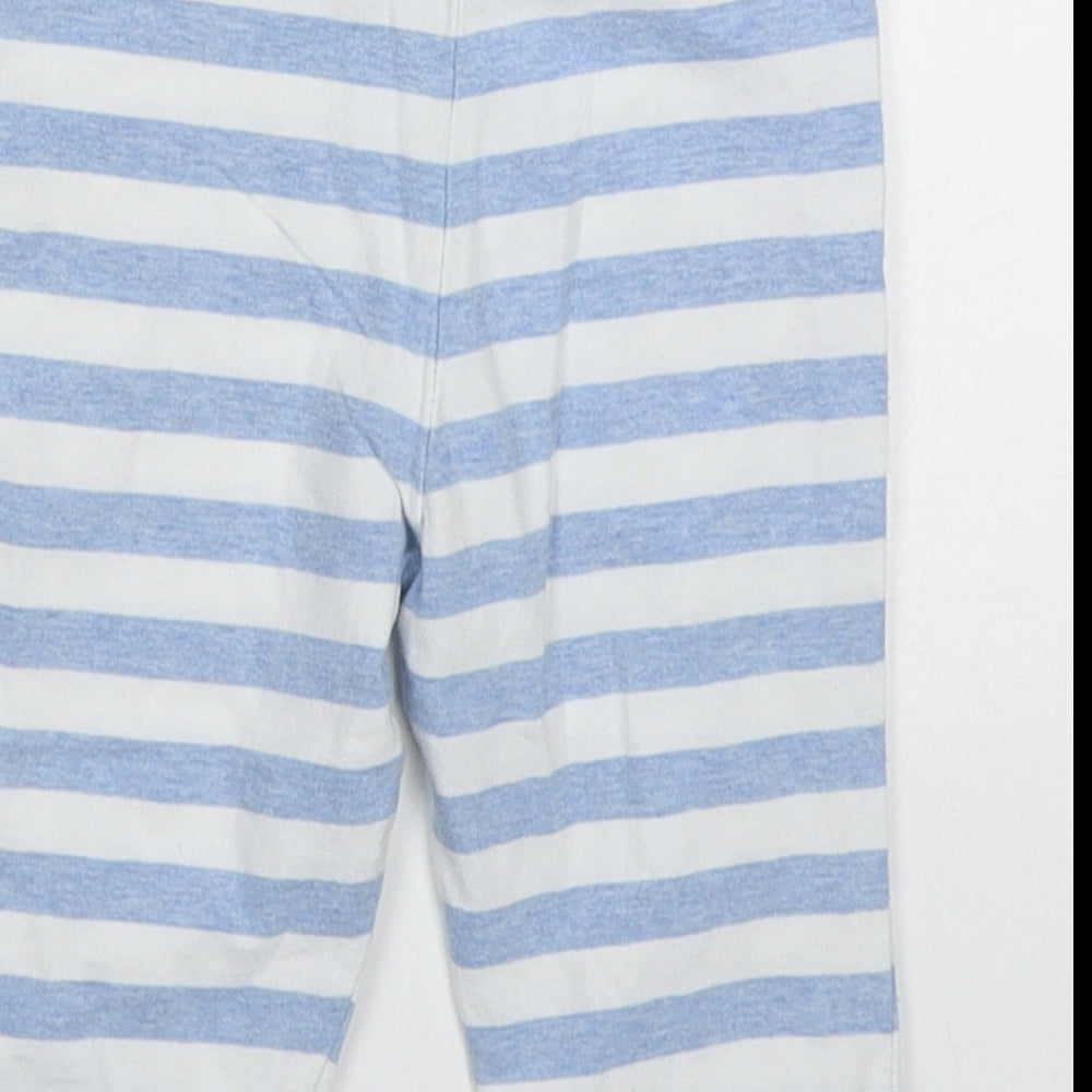 Zip Zap Baby Blue Striped Cotton Sweatpants Trousers Size 3-6 Months Drawstring - Pyjama Pants