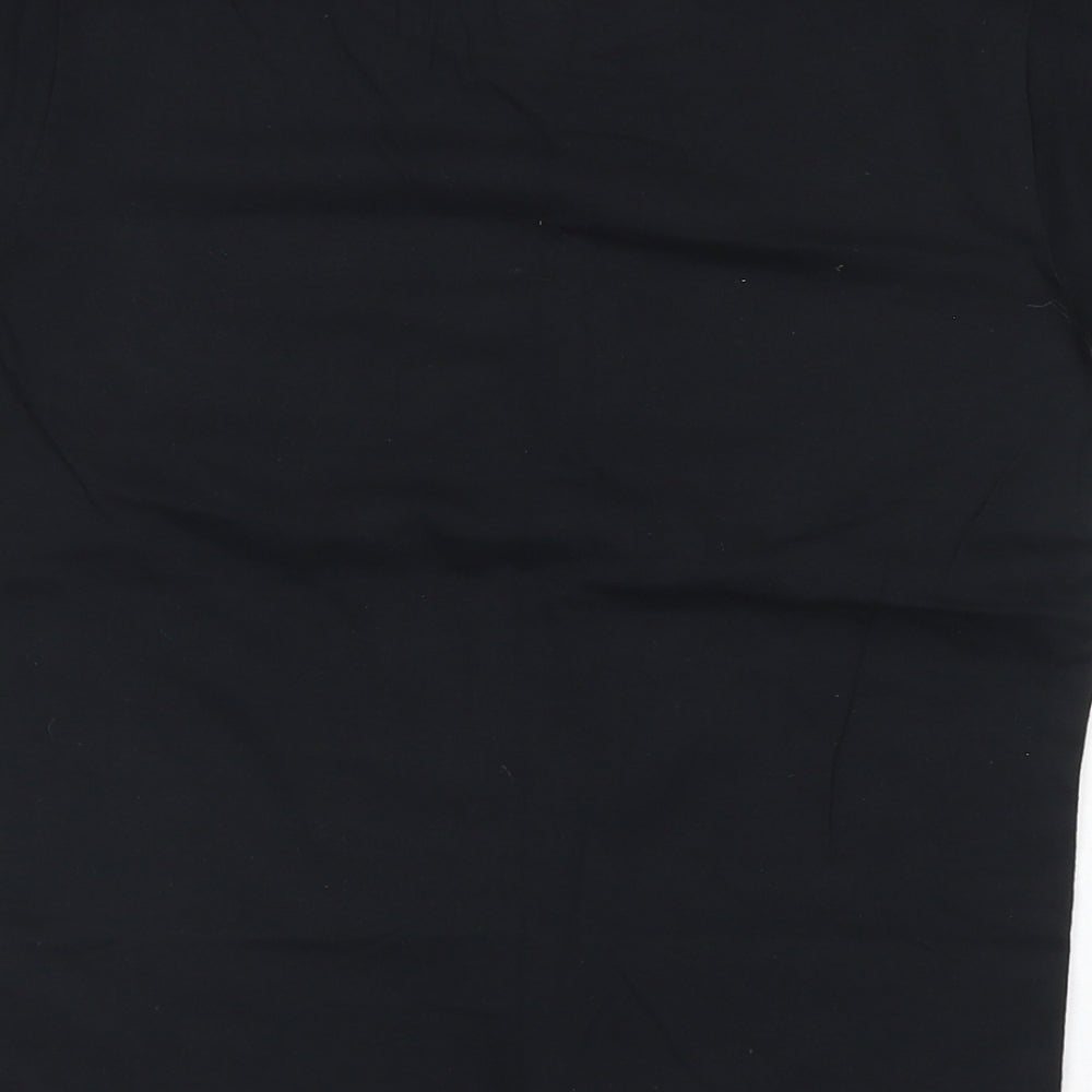 Gildan Boys Black Cotton Basic T-Shirt Size 10 Years Crew Neck - Big Ben