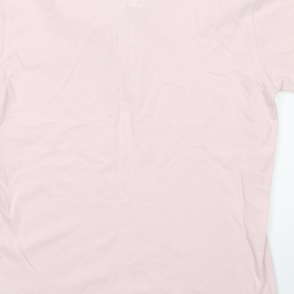 Undeniable Dudes Boys Pink Cotton Basic Polo Size 10 Years Round Neck